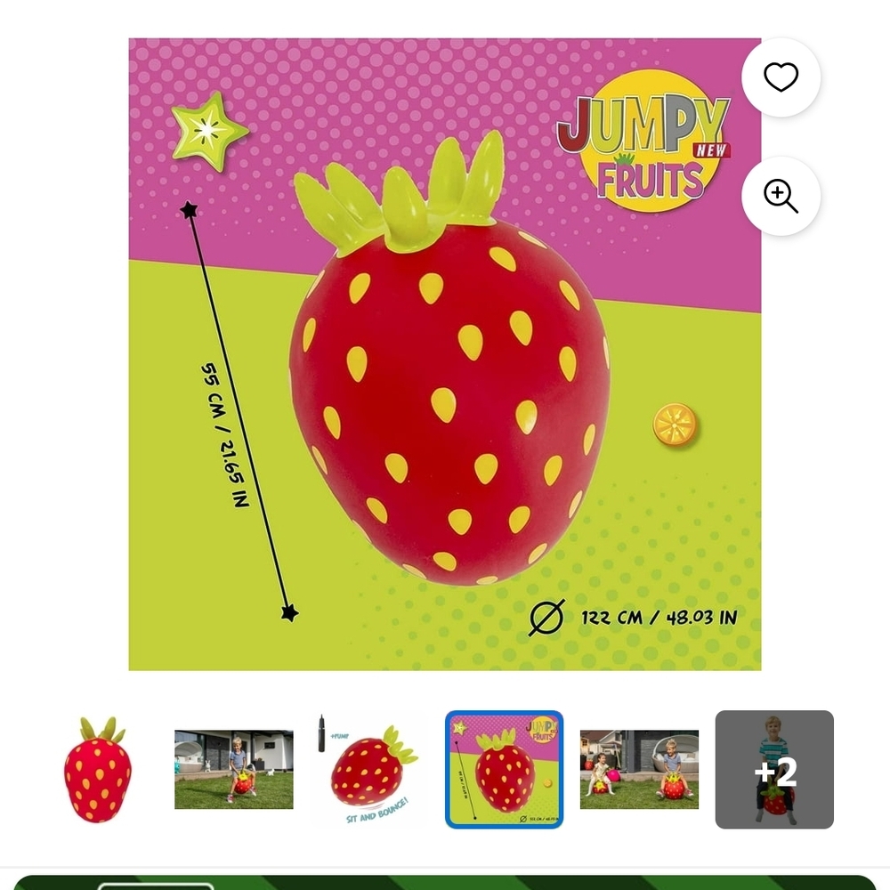 Red Strawberry Jumpy Toy
